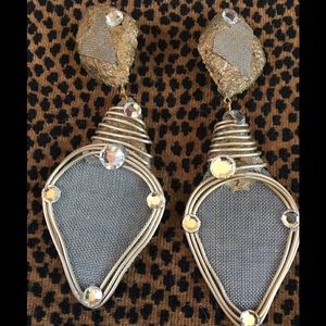 Fun, arty clip earrings!